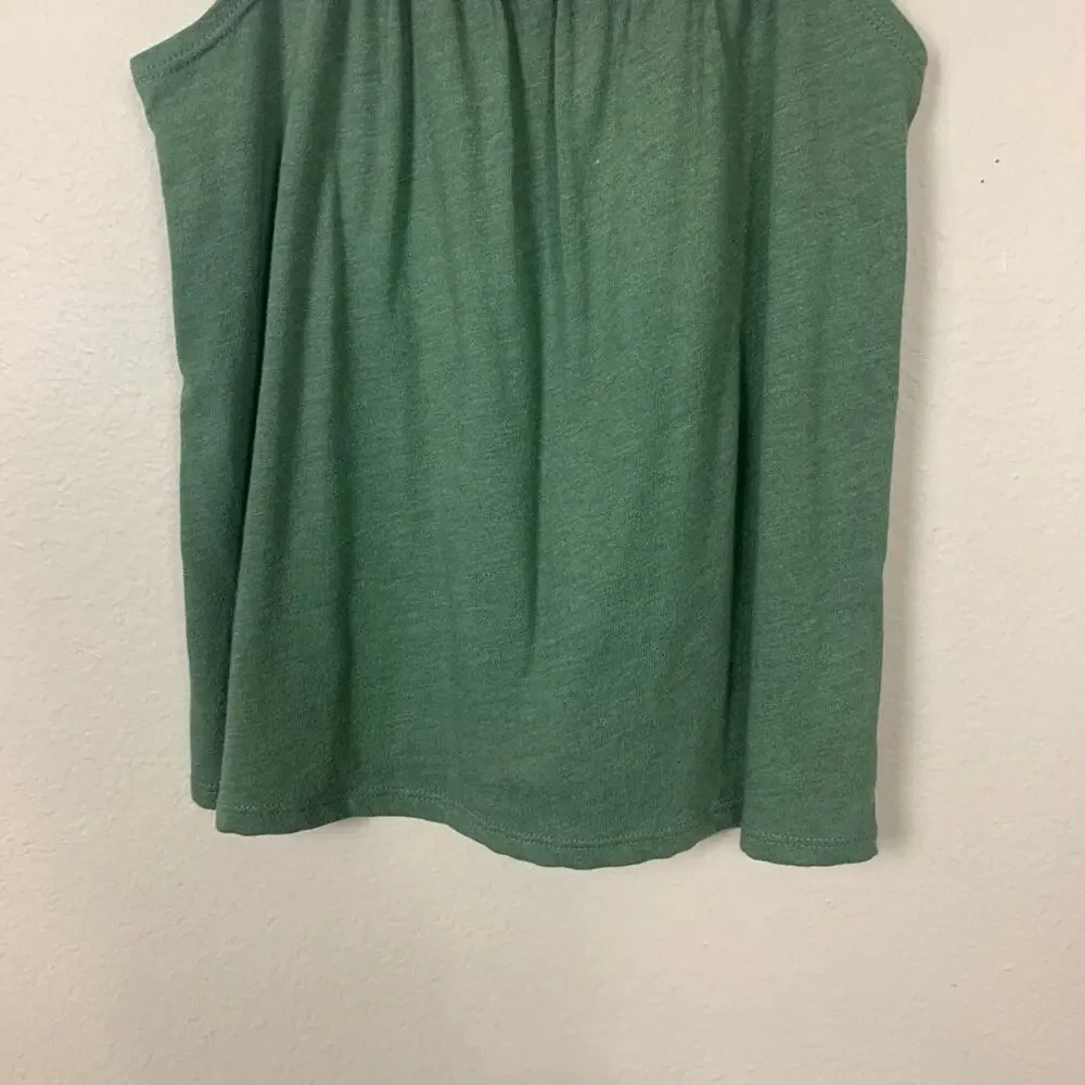 Children's Place Knit Tank with Fringe Green M